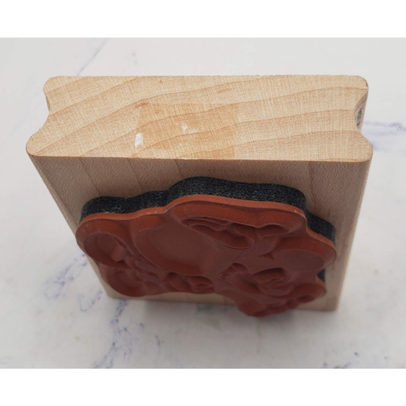 Disney Cartoon Mickey Mouse All Night Media Wood Mounted Rubber Stamp - Picture 3 of 7